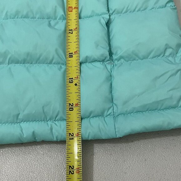 Eddie Bauer Puffer Vest Duck Down Filled Kids L 14 Mint Green - Picture 10 of 10